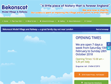 Tablet Screenshot of bekonscot.co.uk